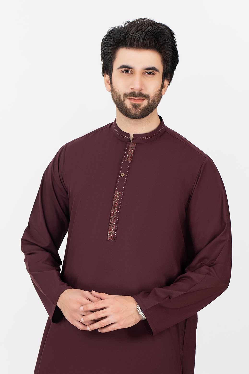 WINE-BLENDED-KURTA SHALWAR (KSRS21-026)