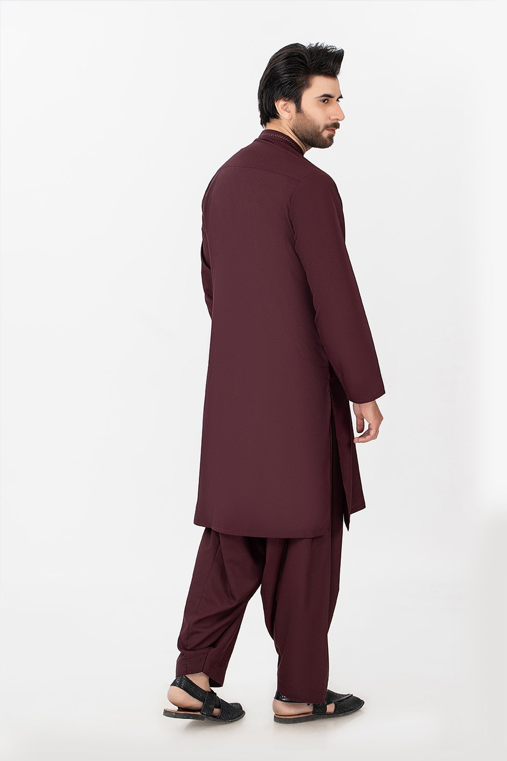 WINE-BLENDED-KURTA SHALWAR (KSRS21-026)