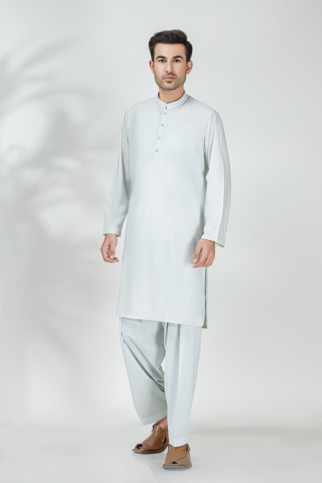 ALMOND-BLENDED-KURTA SHALWAR (KSRS22-010)