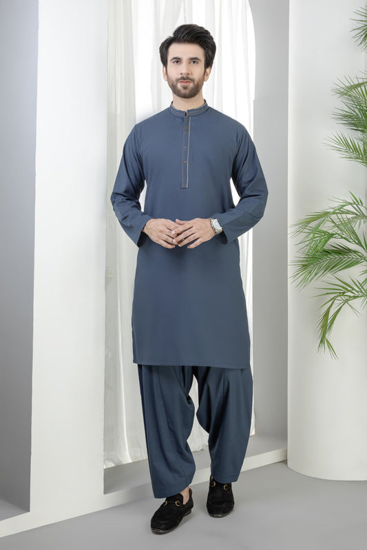 B-OCEAN-BLENDED-KURTA SHALWAR (KSRS22-018)