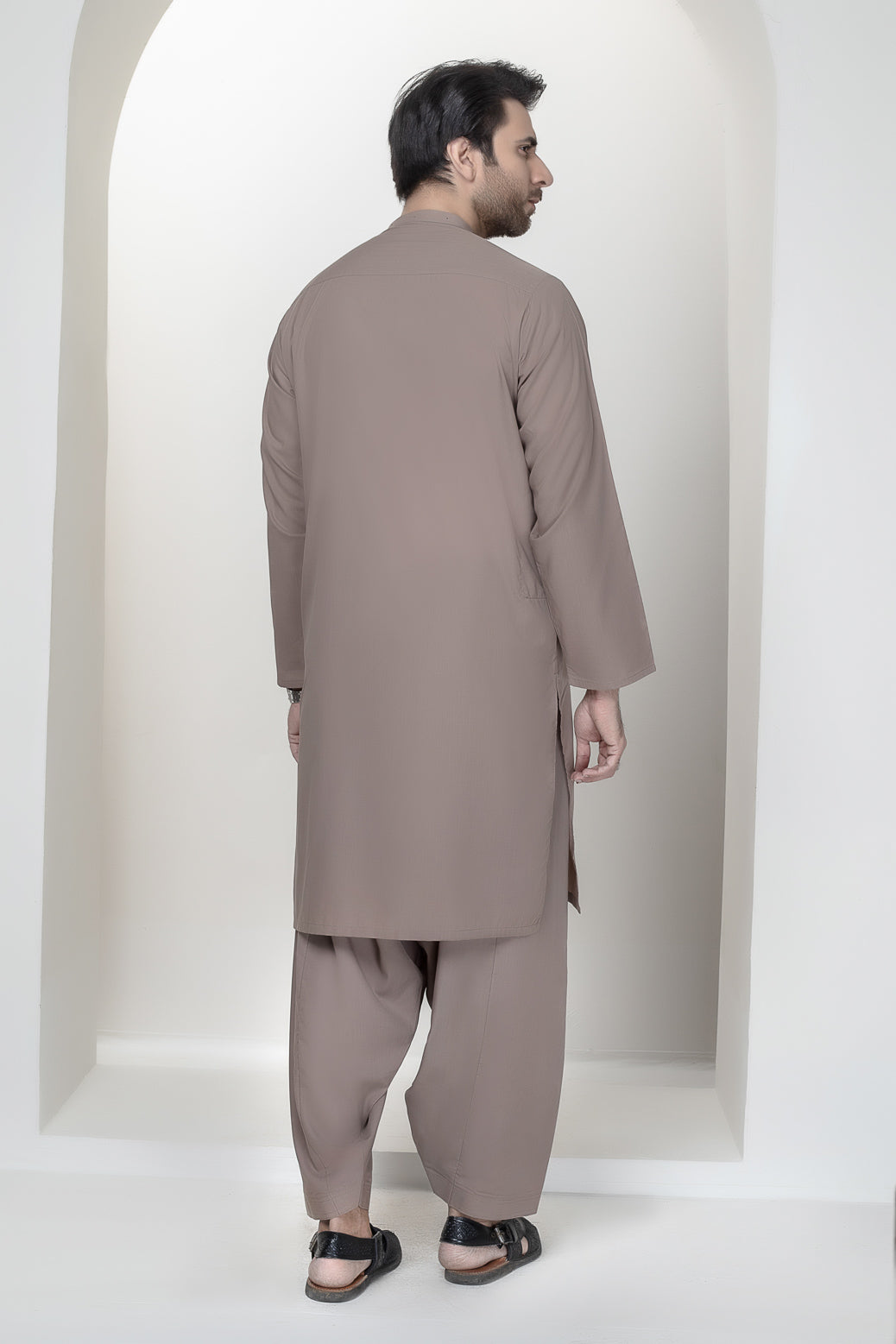 BEIGE-BLENDED-KURTA SHALWAR (KSRS22-042)