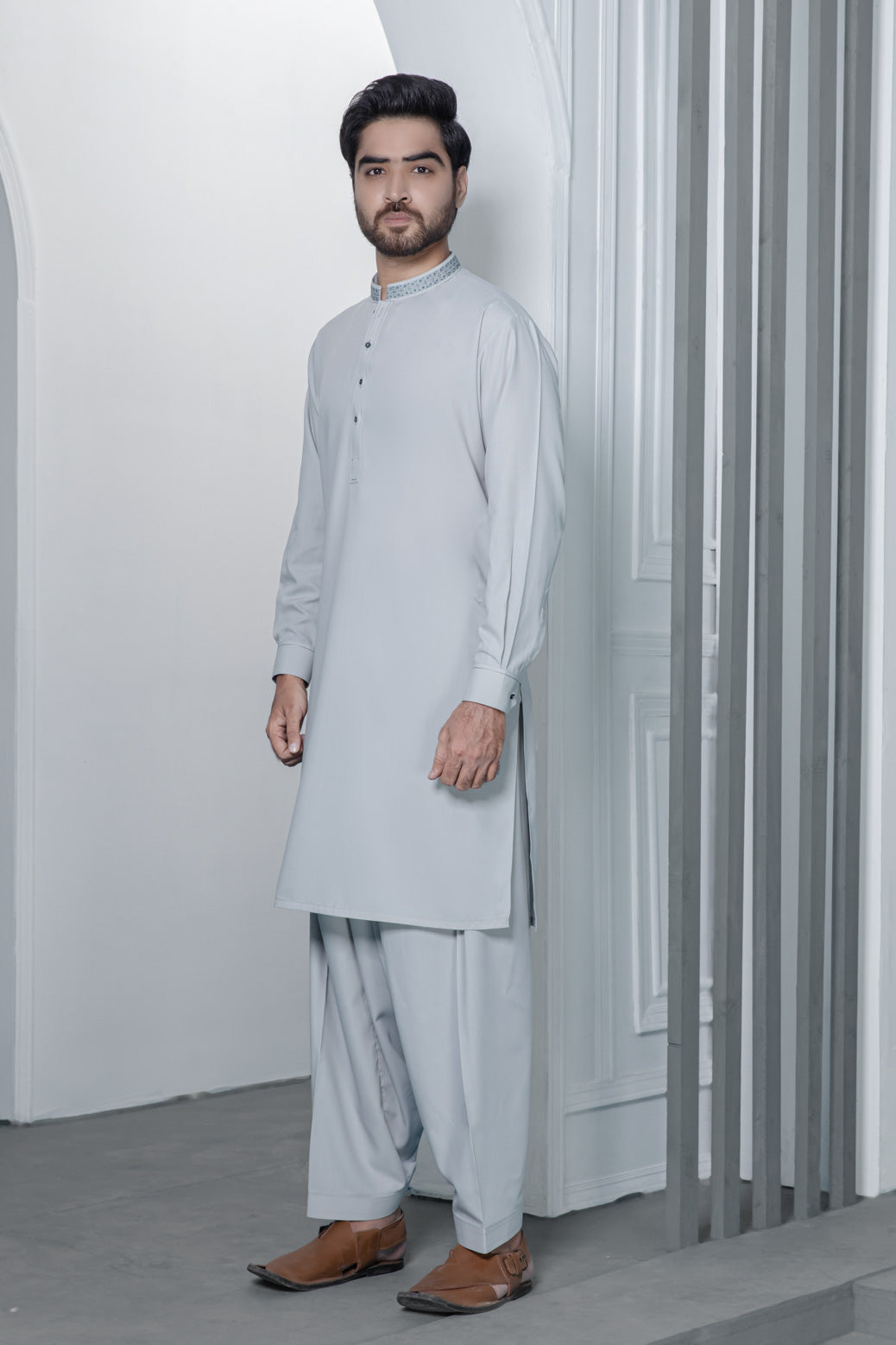 ASH-BLENDED-KURTA SHALWAR (KSRS22-058)