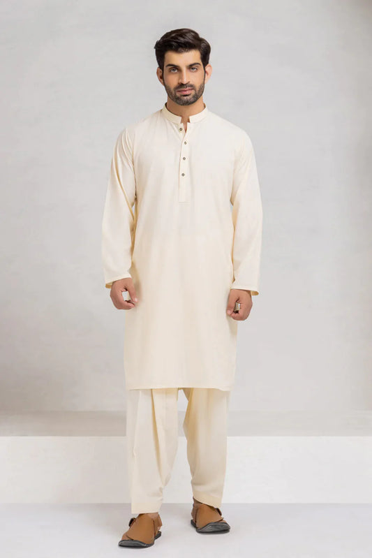 BEIGE-BLENDED-KURTA SHALWAR (KSRS23-017)