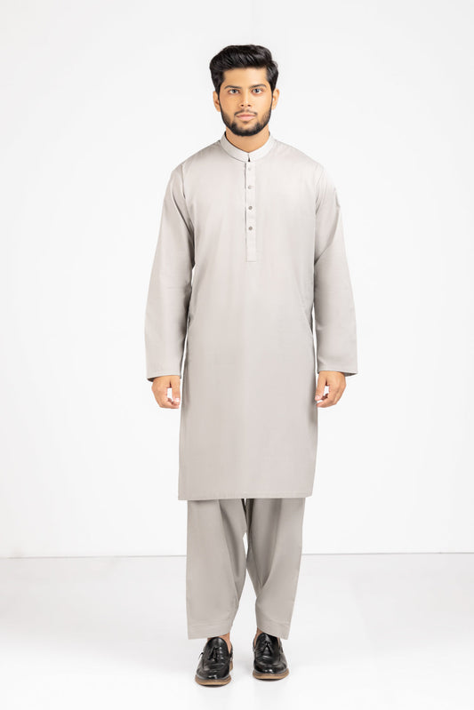 ASH+GRY-COTTON-KURTA SHALWAR (KSRS23-029)