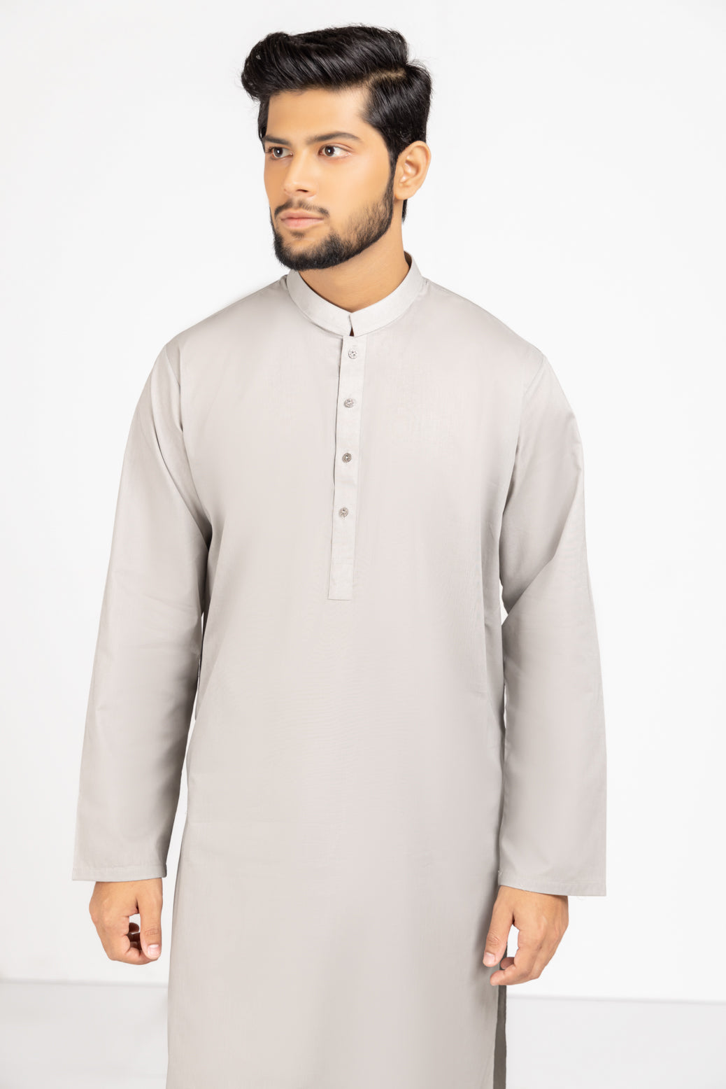 ASH+GRY-COTTON-KURTA SHALWAR (KSRS23-029)