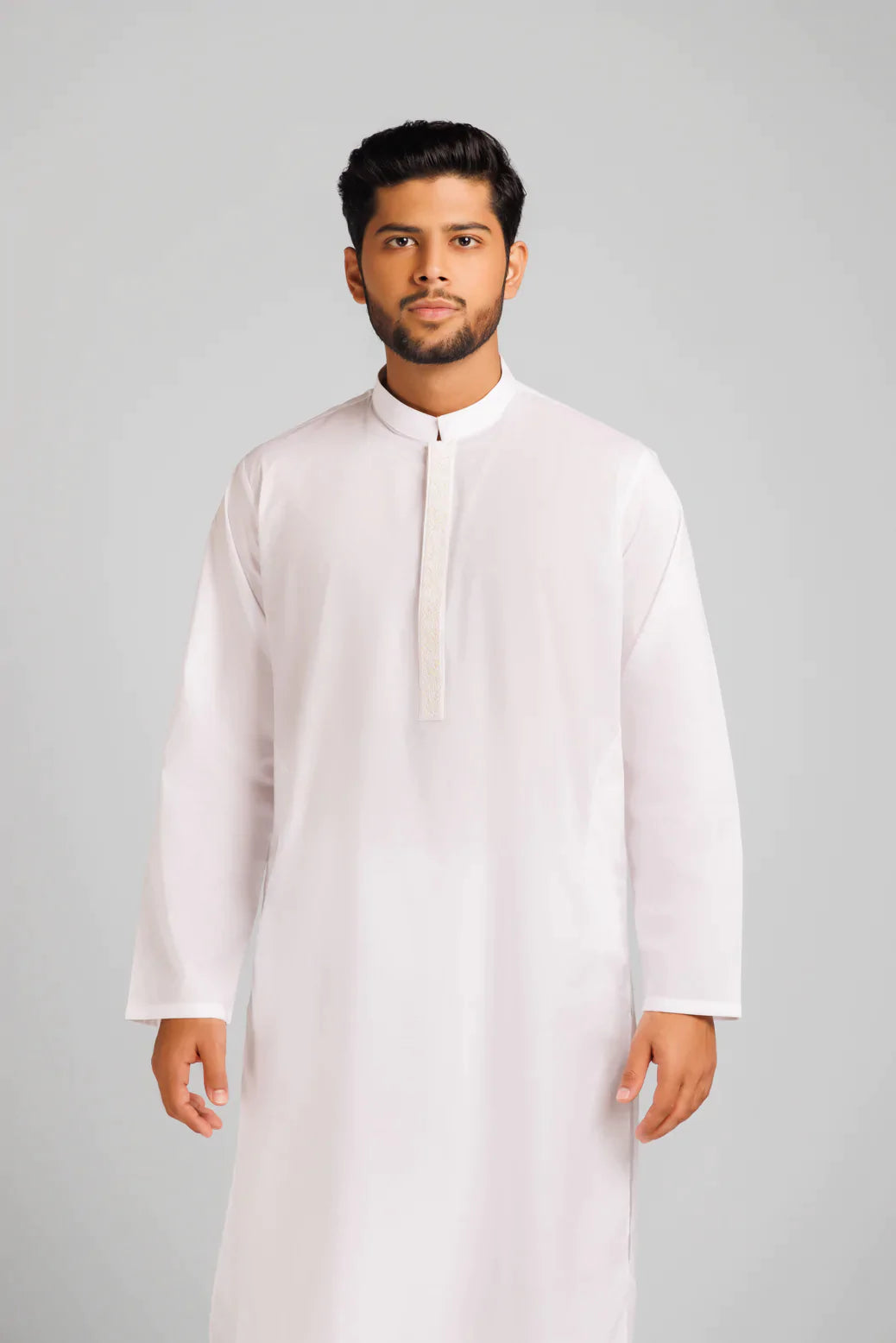 WHITE-COTTON-KURTA SHALWAR (KSRS23-058)