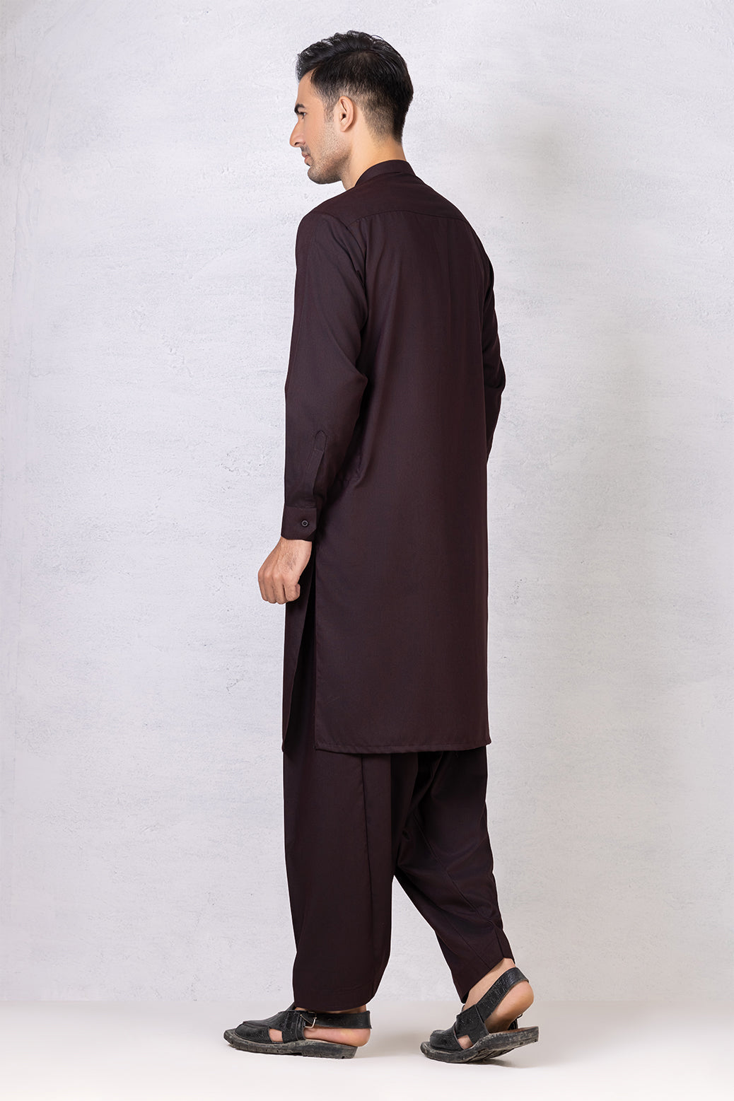 WINE-BLENDED-KURTA SHALWAR (KSRW22-008)