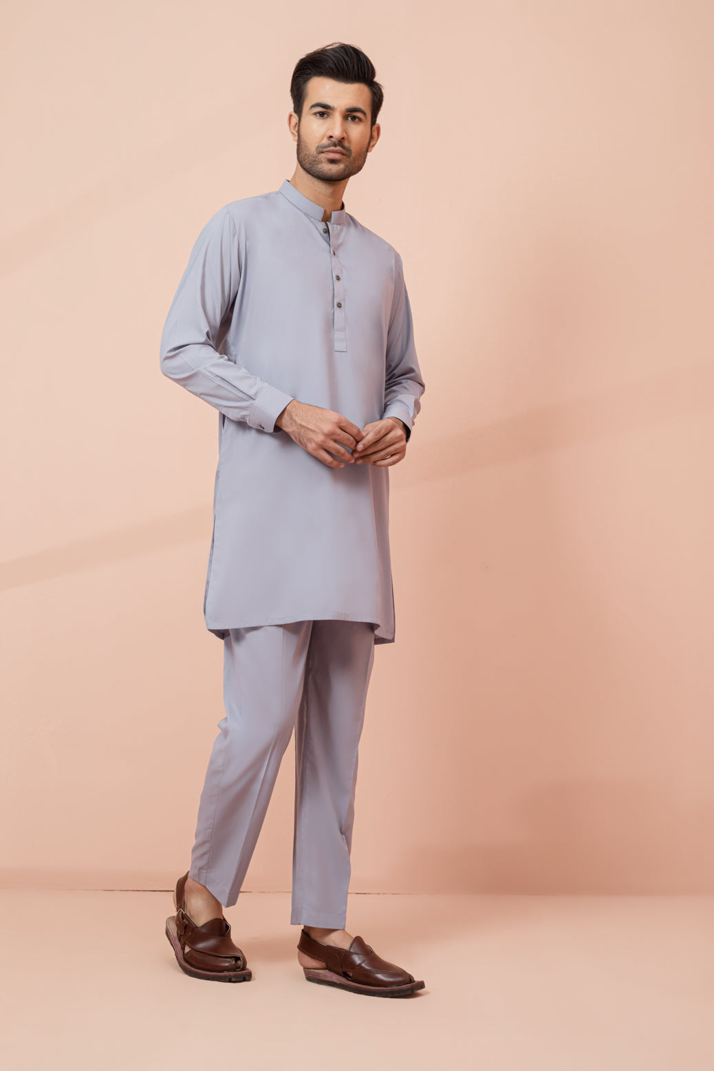 AFRICAN-BLENDED-KURTA PAJAMA/TROUSER (KSS22-019)