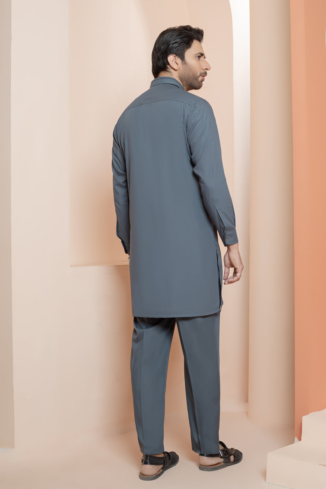 ANCHOR-BLENDED-KURTA PAJAMA TROUSER (KSS22-036)