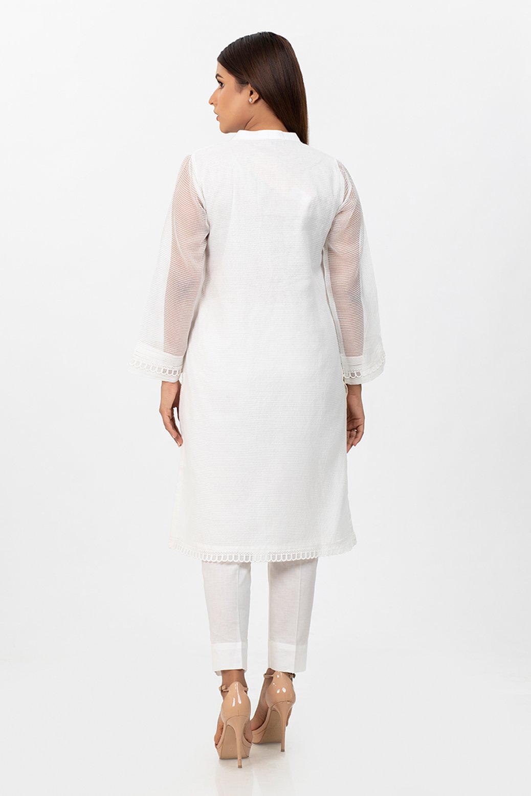 WHITE-DOBBY-KURTI (KSSC201P01)