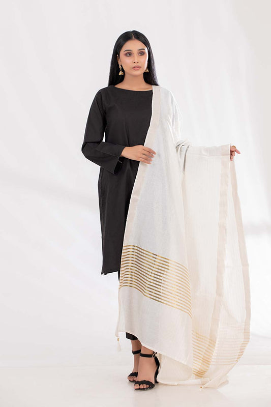 WHITE-MESURI NET-DUPATTA (LSSBD-225)