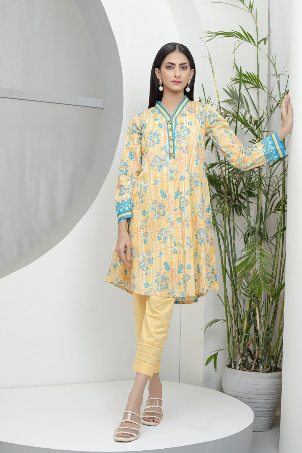 YELLOW-LAWN-SUIT (RSK222P23)