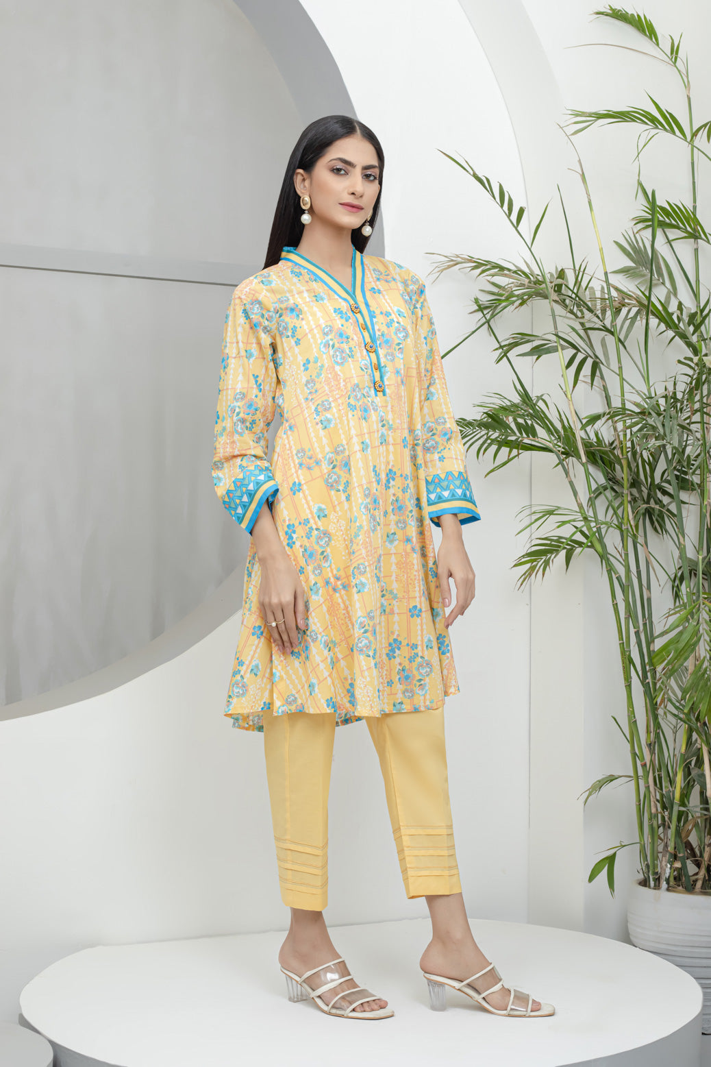 YELLOW-LAWN-SUIT (RSK222P23)