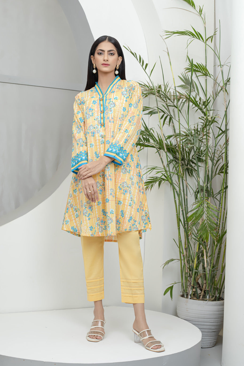 YELLOW-LAWN-SUIT (RSK222P23)