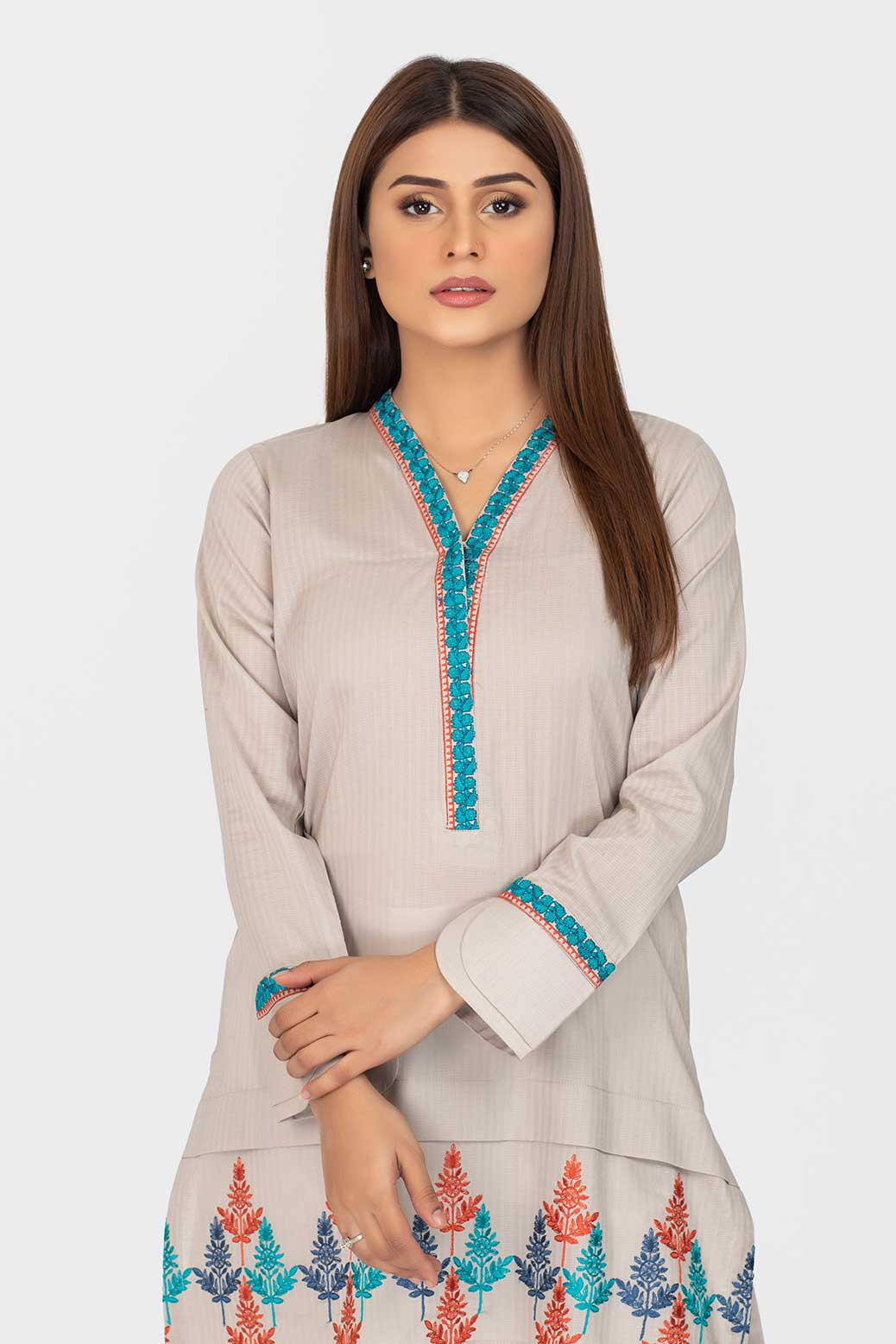 ASH+GRY-DOBBY-KURTI (SSK211P14)