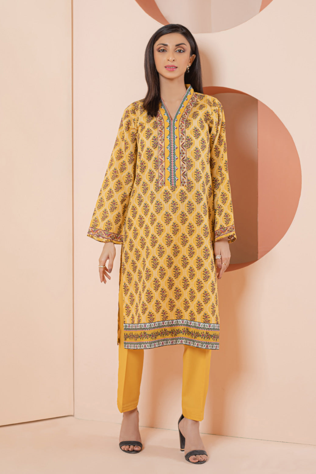 YELLOW-LAWN-SUIT (SSK222P17)