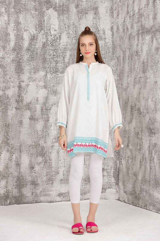 ASH+GRY-SELF JACQUARD-KURTI (STK211P55)