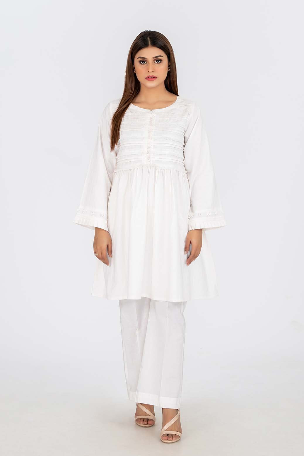 WHITE-JACQUARD-KURTI (SWBN211P03)