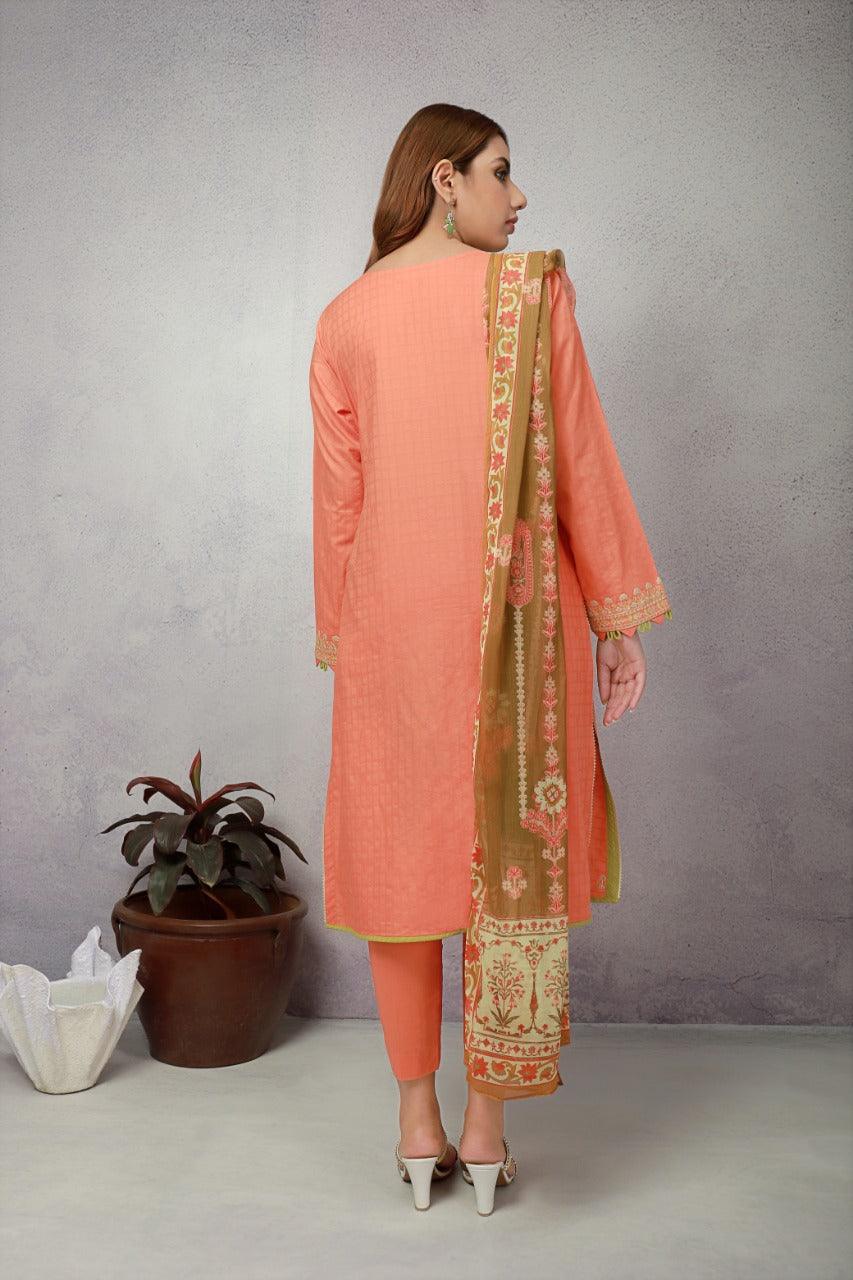 ACE Galleria Digital Embroidered Unstitched 3 Piece Jacquard Suit ACE 12085 - FaisalFabrics.pk