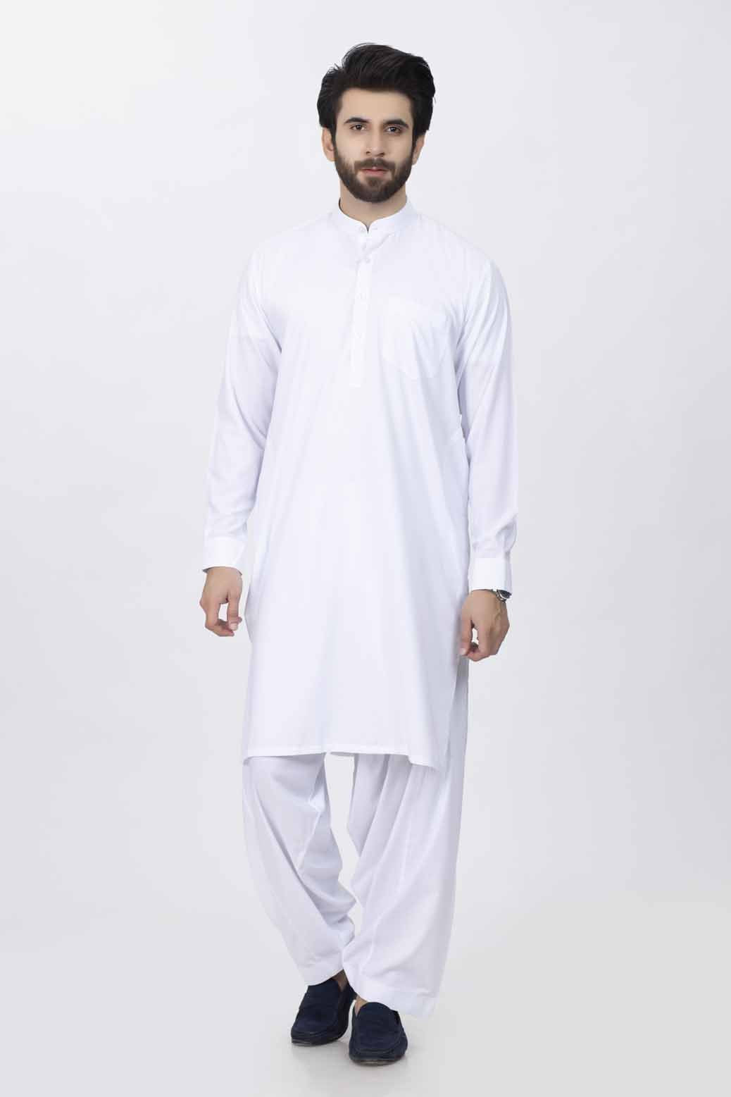 WHITE-BLENDED-SHALWAR SUIT (GSSRB061)