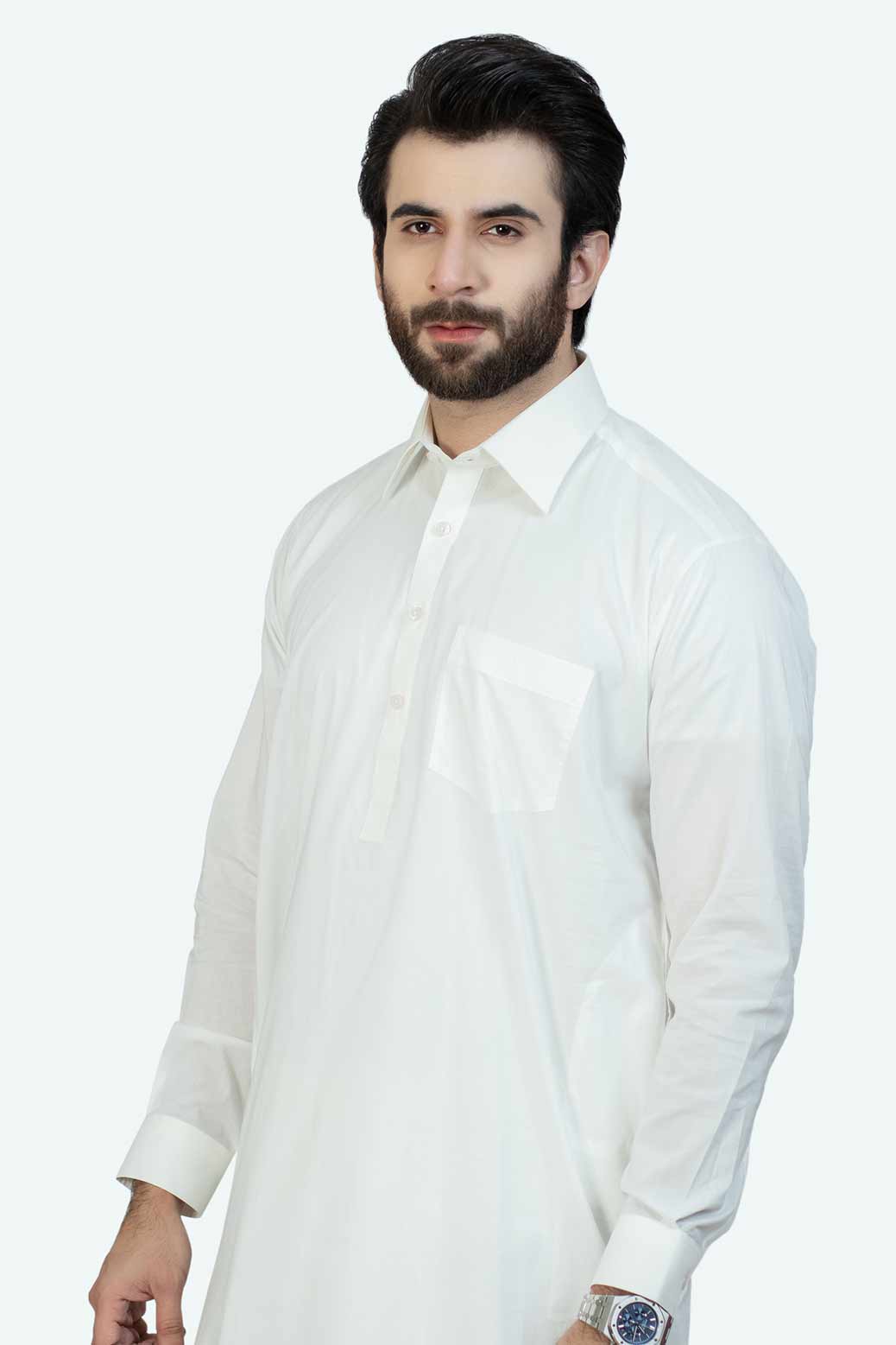 WHITE-COTTON-SHALWAR SUIT (GSSRS026)