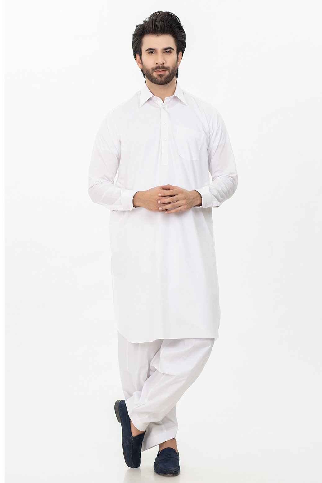 WHITE-BLENDED-SHALWAR SUIT (GSSRS068)