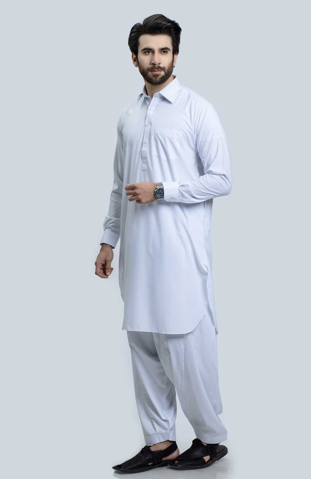 WHITE-BLENDED-SHALWAR SUIT (GSSRS079)