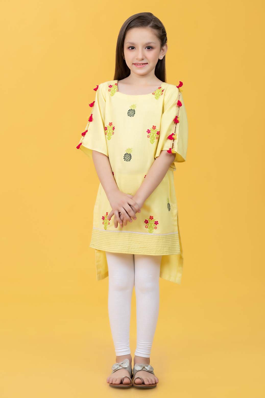 YELLOW-MARINA TWILL-KURTI (KS1P-016A)