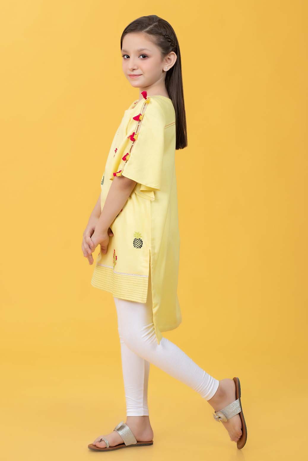 YELLOW-MARINA TWILL-KURTI (KS1P-016A)