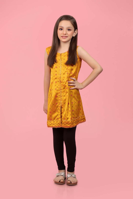 YELLOW-CHAMOIS-KURTI (KS1P-063)