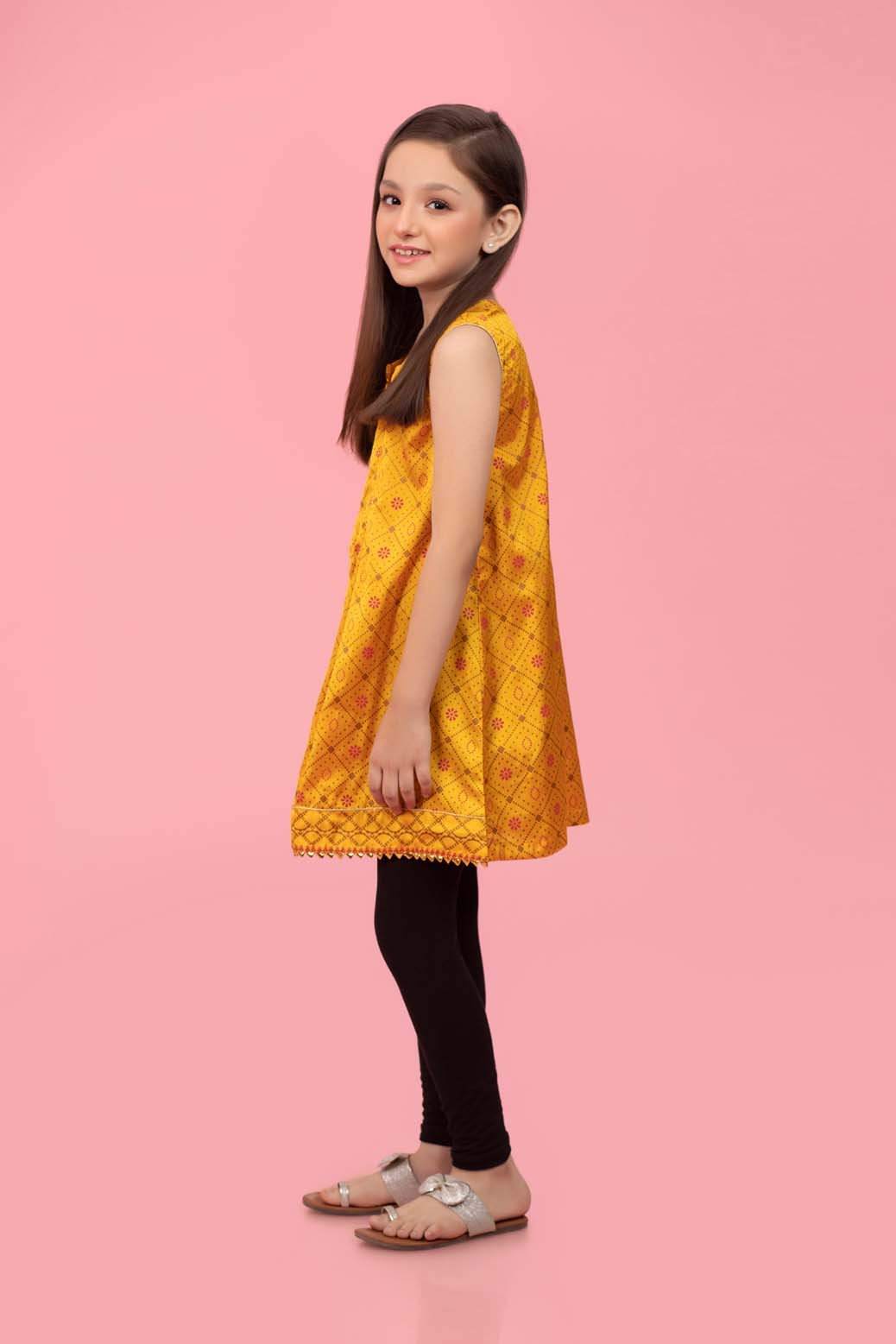 YELLOW-CHAMOIS-KURTI (KS1P-063)