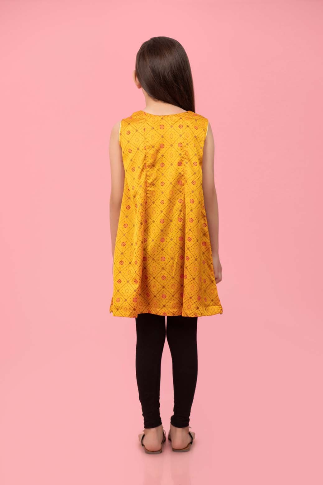 YELLOW-CHAMOIS-KURTI (KS1P-063)