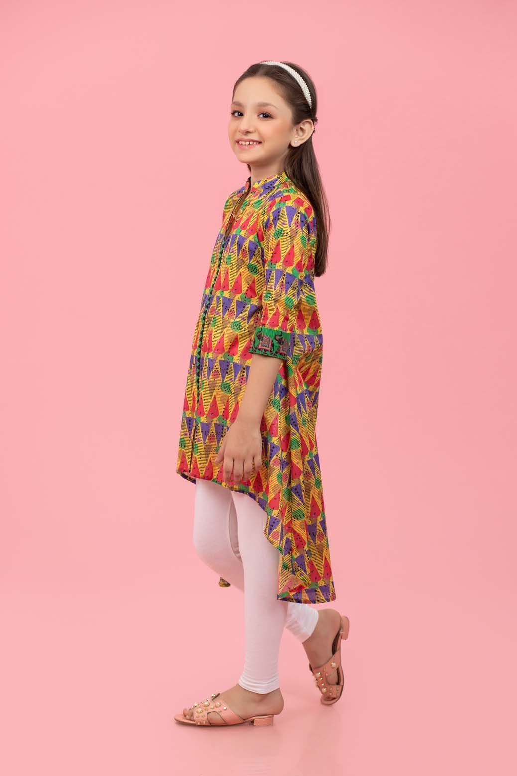 YELLOW-LAWN-KURTI (KS1P-079)