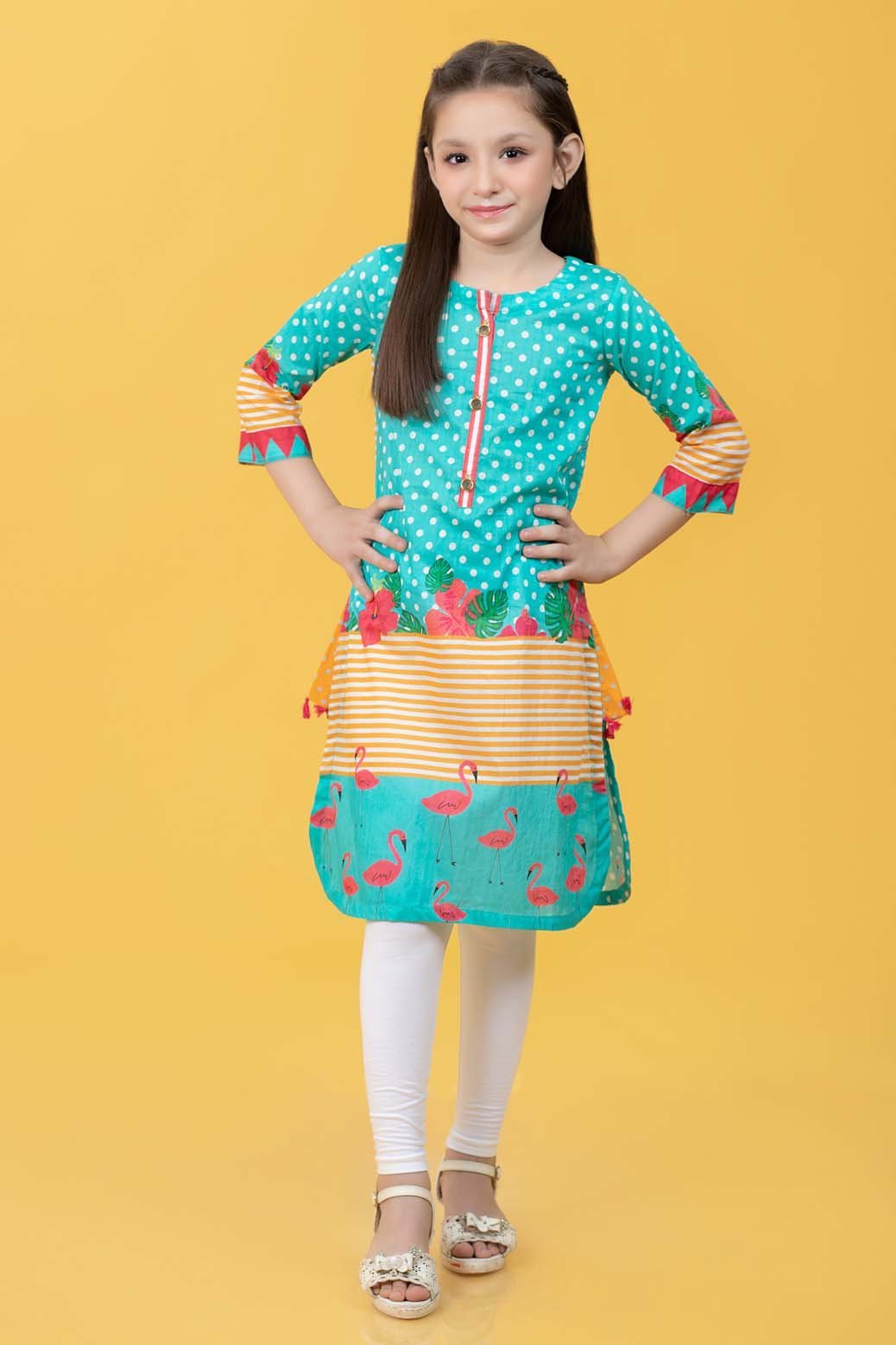 AQUA-LAWN-KURTI (KS1P-083)