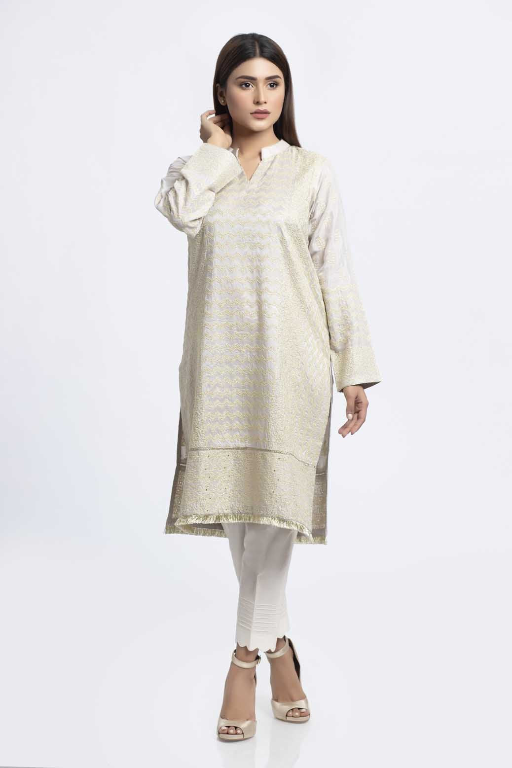 ASH+GRY-COTTON SILK-KURTI (SSK201P008)