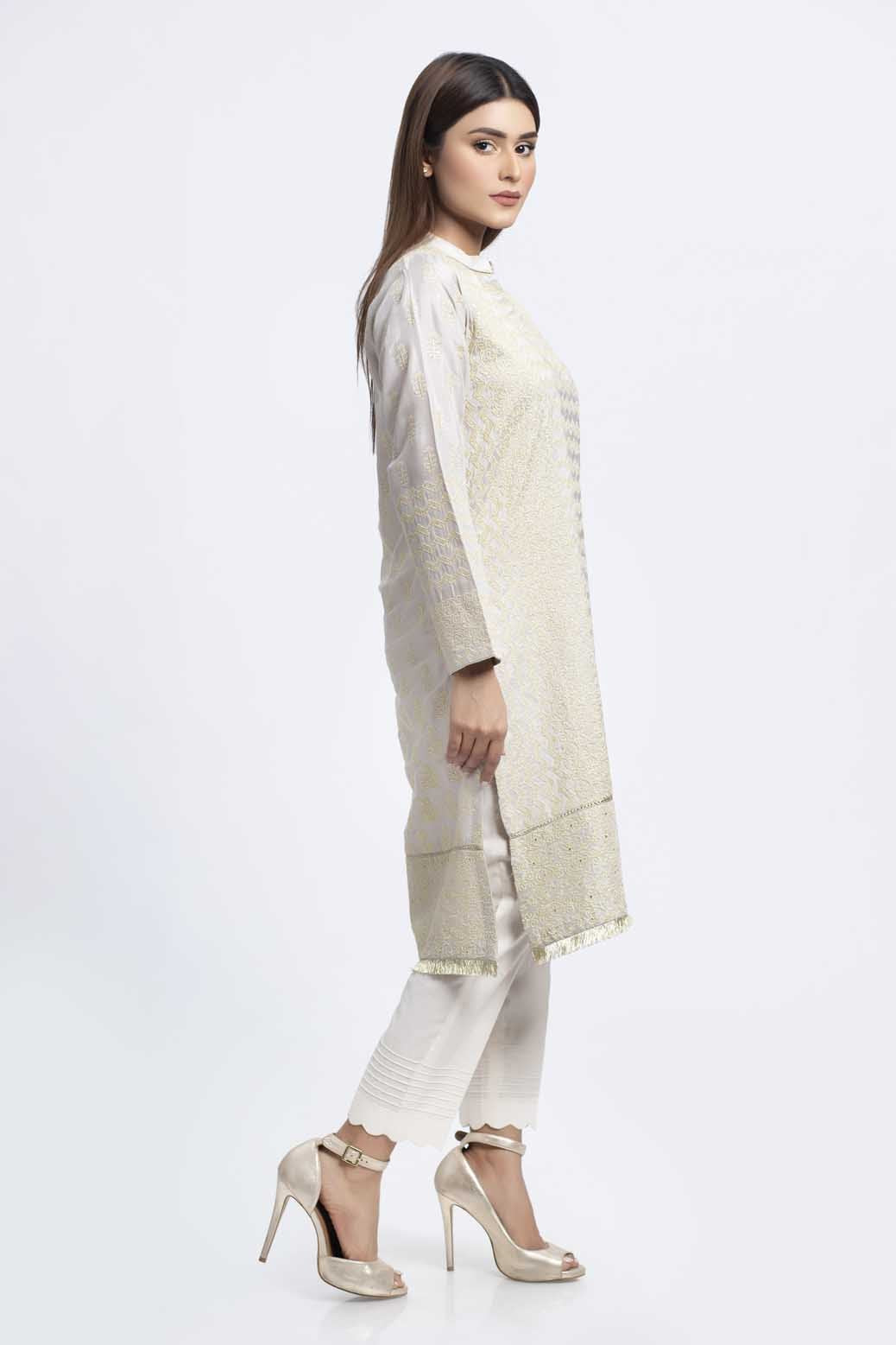 ASH+GRY-COTTON SILK-KURTI (SSK201P008)