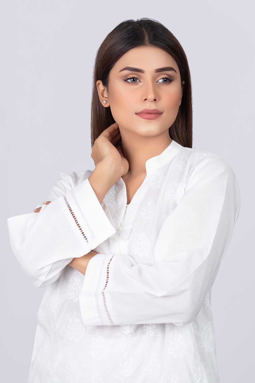 WHITE-LAWN-KURTI (SSK201P013)