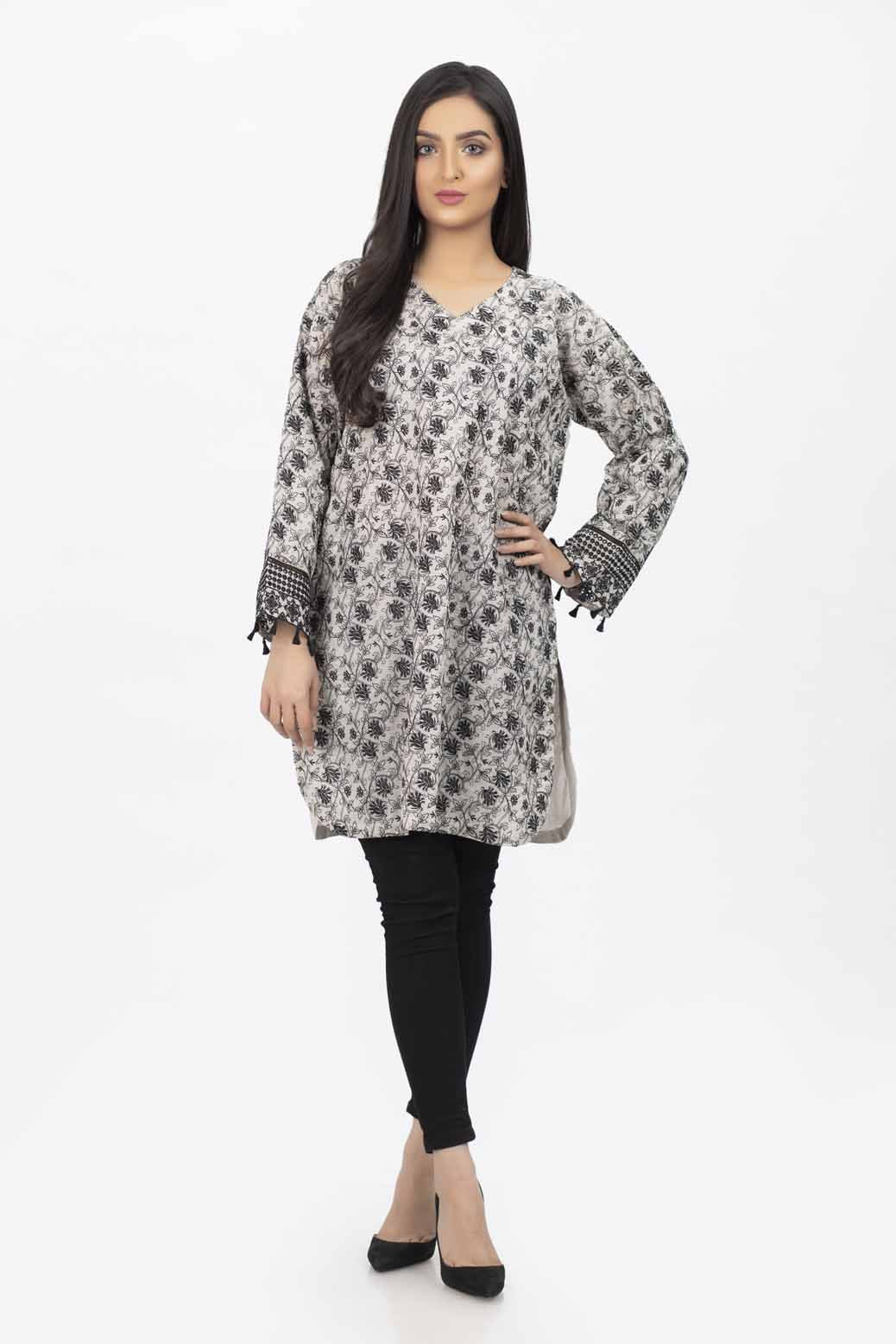 ASH+GRY-LAWN-KURTI (SSK201P019)