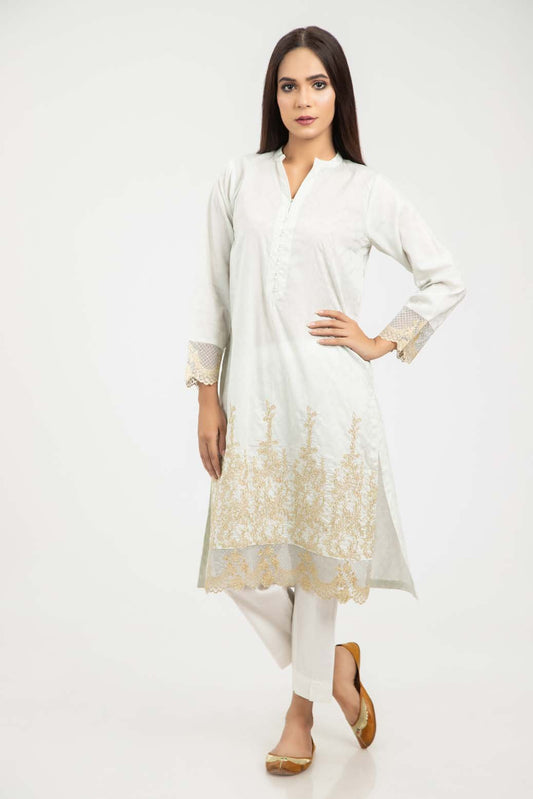 B-BLUE-JACQUARD-KURTI (SSK201P094)